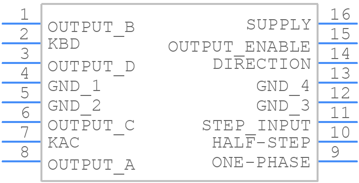 UCN5804B - Allegro Microsystems - PCB symbol