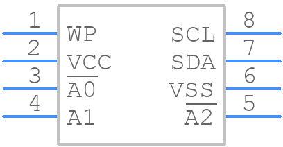 24LC64T-E/ST - Microchip - PCB symbol