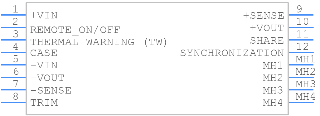 MTC15028S28 - XP POWER - PCB symbol