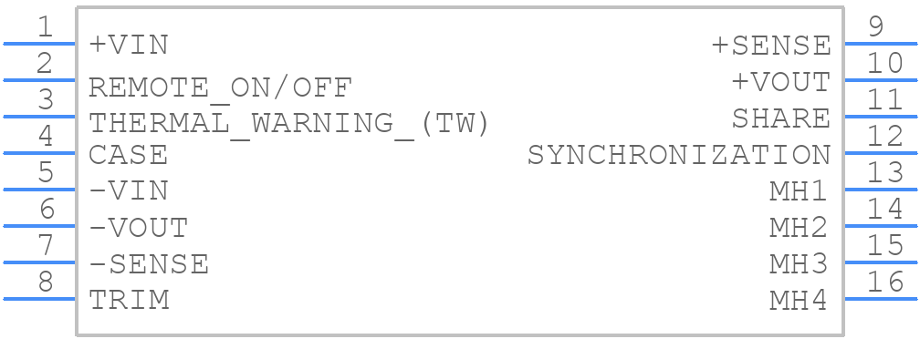 MTC15028S15 - XP POWER - PCB symbol