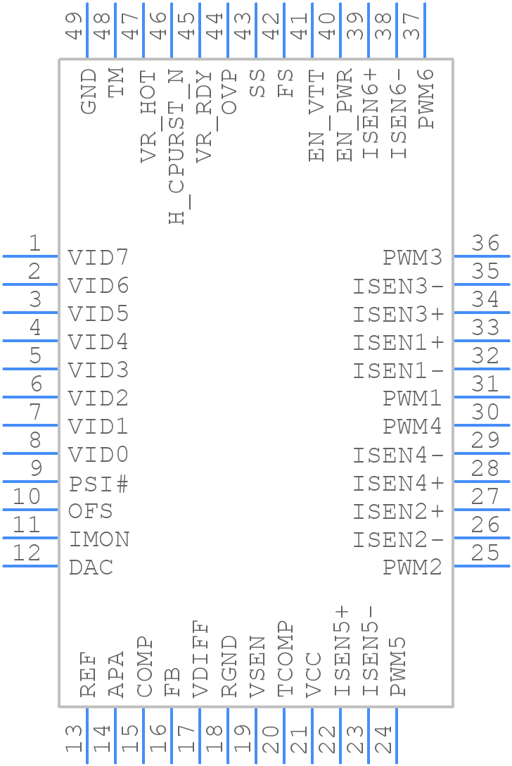 ISL6336BIRZ-T - Renesas Electronics - PCB symbol