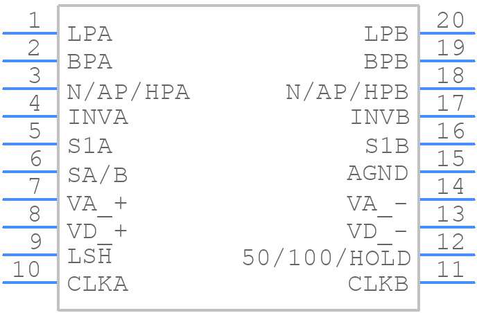 LTC1060CN#PBF - Analog Devices - PCB symbol