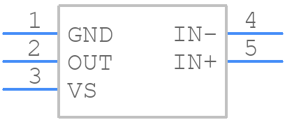 INA186A1QDBVRQ1 - Texas Instruments - PCB symbol