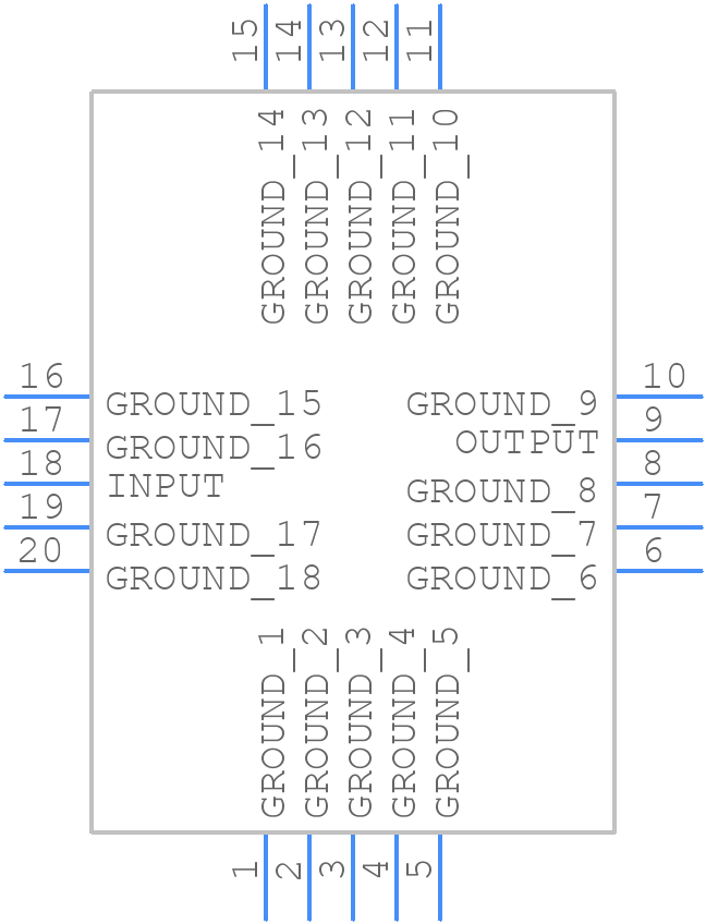 BPF-E16+ - Mini-Circuits - PCB symbol