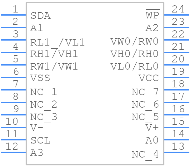 X9418YV24IZ - Renesas Electronics - PCB symbol