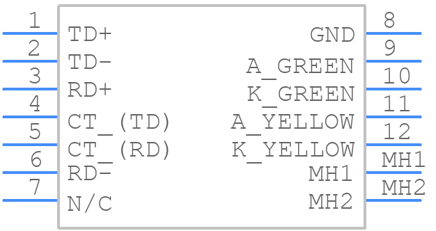 1840419-2 - TRP Connector - PCB symbol