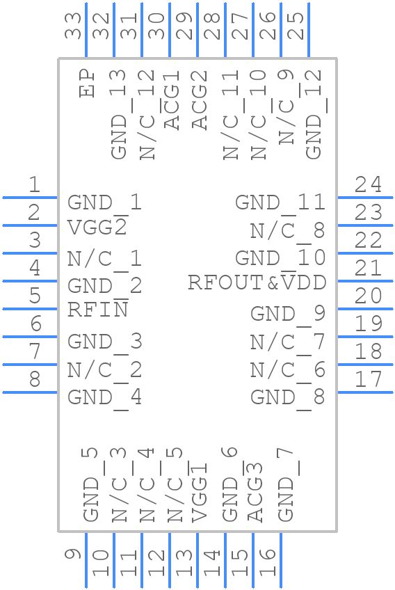 HMC797APM5ETR-R5 - Analog Devices - PCB symbol