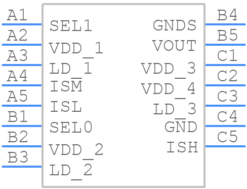 MAX40016ANL+ - Analog Devices - PCB symbol