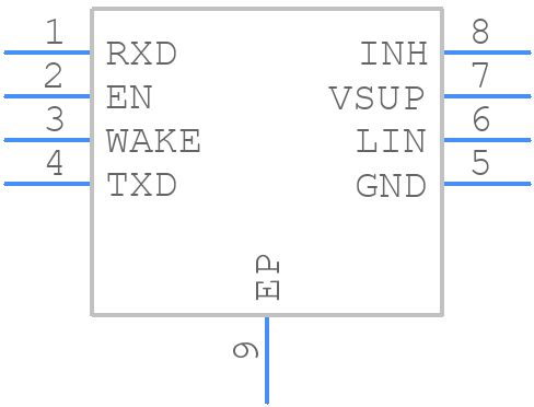 TLIN2021DRBRQ1 - Texas Instruments - PCB symbol