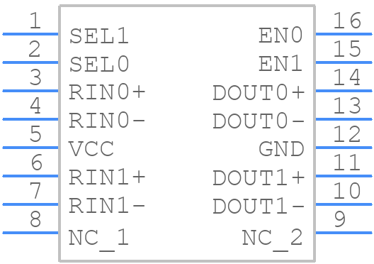 FIN1022MTCX - onsemi - PCB symbol