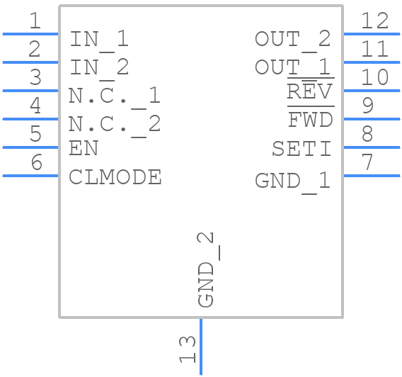 MAX17610ATC+ - Analog Devices - PCB symbol