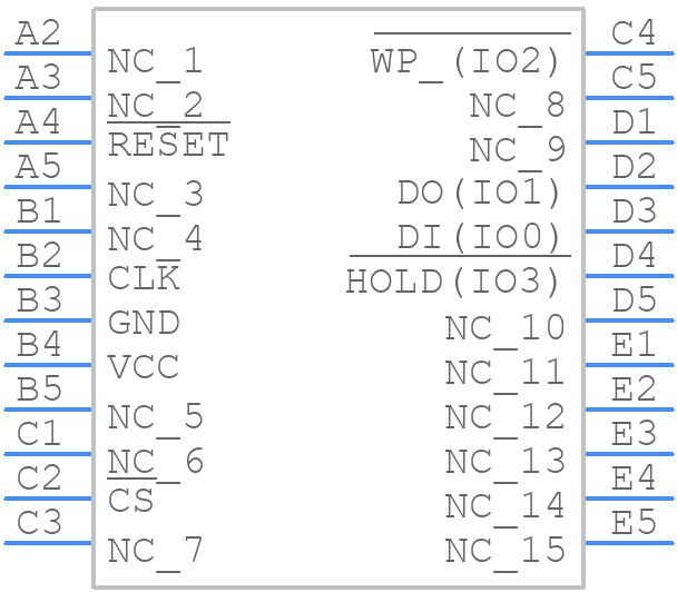 W25Q32JVTBIM - Winbond - PCB symbol