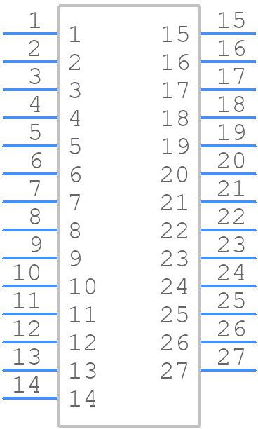 M83-LMT1M1N27-0000-000 - Harwin - PCB symbol