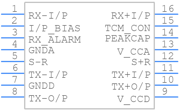 XRT6164CD-F - MaxLinear, Inc. - PCB symbol