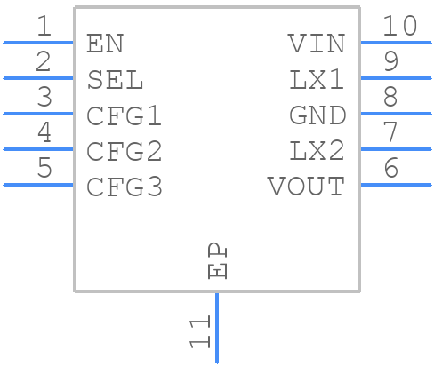 TSP63900 - Texas Instruments - PCB symbol