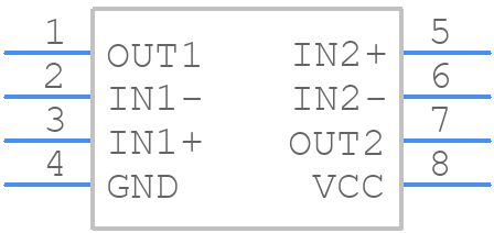 MAX4337EKA+T - Analog Devices - PCB symbol
