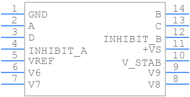 TCA965 B - SIEMENS - PCB symbol