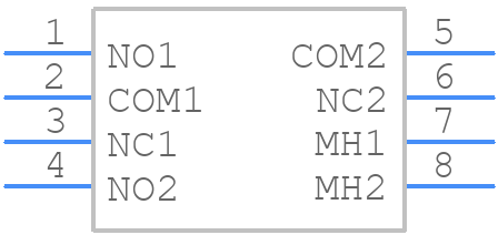 100DP1T6B12M7RE - E-Switch - PCB symbol