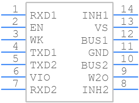 TLE7269G - Infineon - PCB symbol