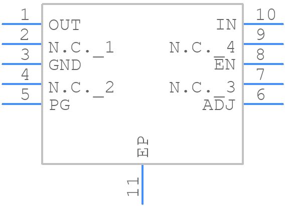 TLS115D0LDXUMA1 - Infineon - PCB symbol