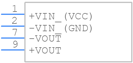 TRV 1-2411M - Traco Power - PCB symbol