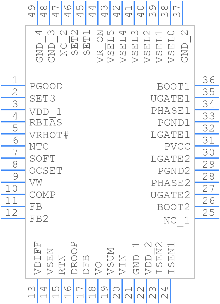 ISL9502CRZ - Renesas Electronics - PCB symbol