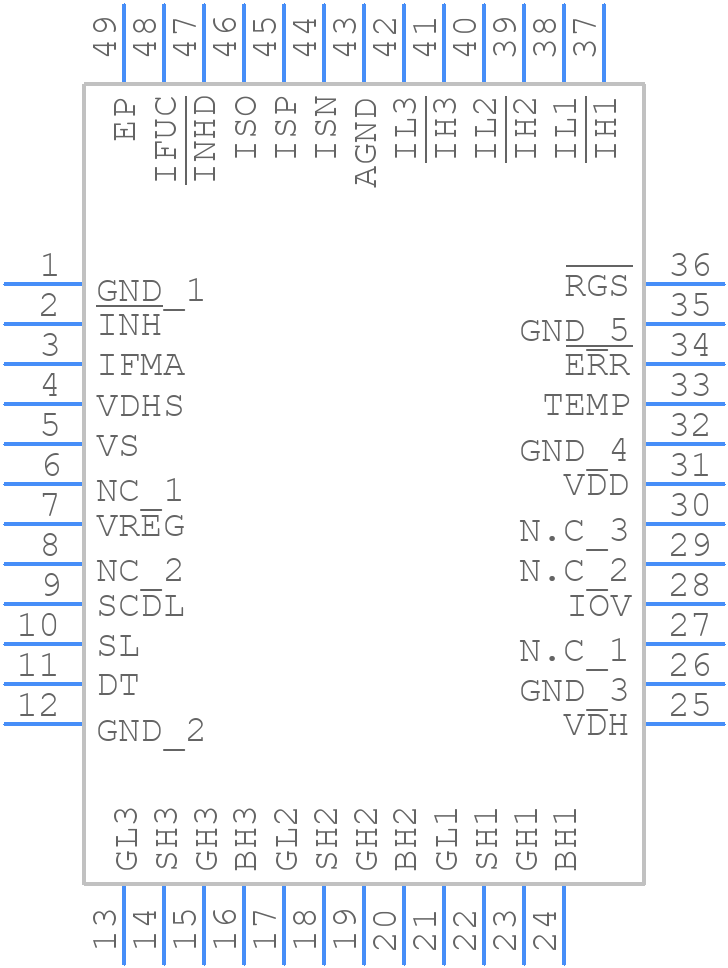 TLE7184F3VXUMA2 - Infineon - PCB symbol