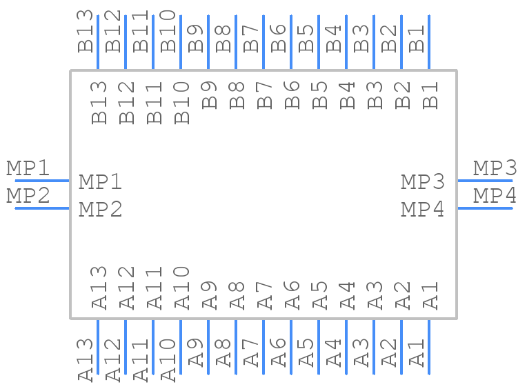 M55-7002642R - Harwin - PCB symbol