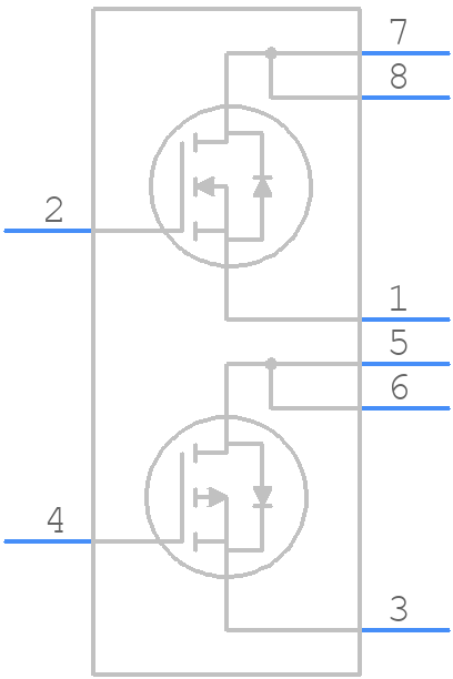 TPCF8402(TE85L,F,M - Toshiba - PCB symbol