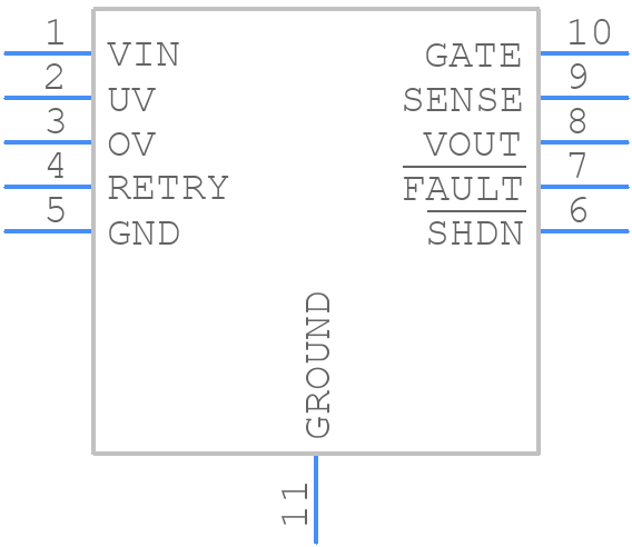 LTC4368HDD-2#TRPBF - Analog Devices - PCB symbol