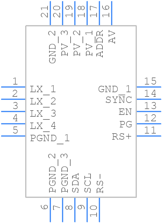 MAX20010CATPJ/V+ - Analog Devices - PCB symbol