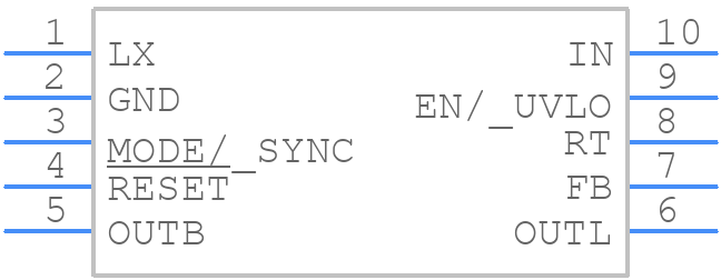 MAXM17720AMB+T - Analog Devices - PCB symbol