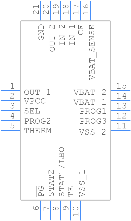 MCP73871T-1AAI/ML - Microchip - PCB symbol