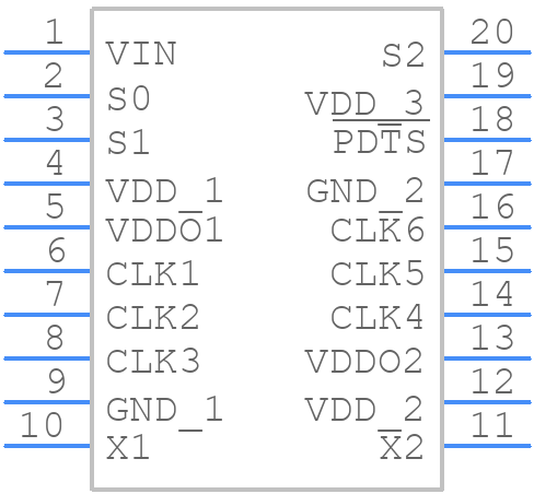 ICS271PGT - Renesas Electronics - PCB symbol