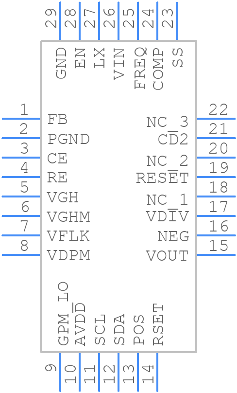 ISL97649BIRZ - Renesas Electronics - PCB symbol