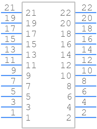 SSW-111-21-L-D - SAMTEC - PCB symbol