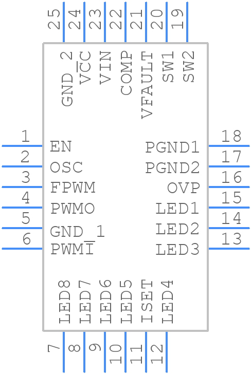 MP3388SGR-P - Monolithic Power Systems (MPS) - PCB symbol