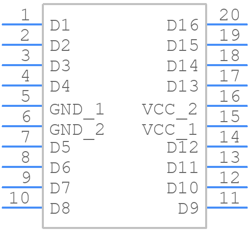 SN74ACT1073DWG4 - Texas Instruments - PCB symbol