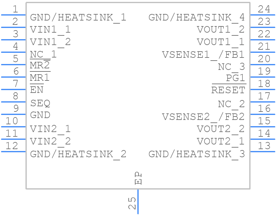 TPS70302PWPRG4 - Texas Instruments - PCB symbol