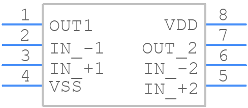 NJU7062D - JRC - PCB symbol