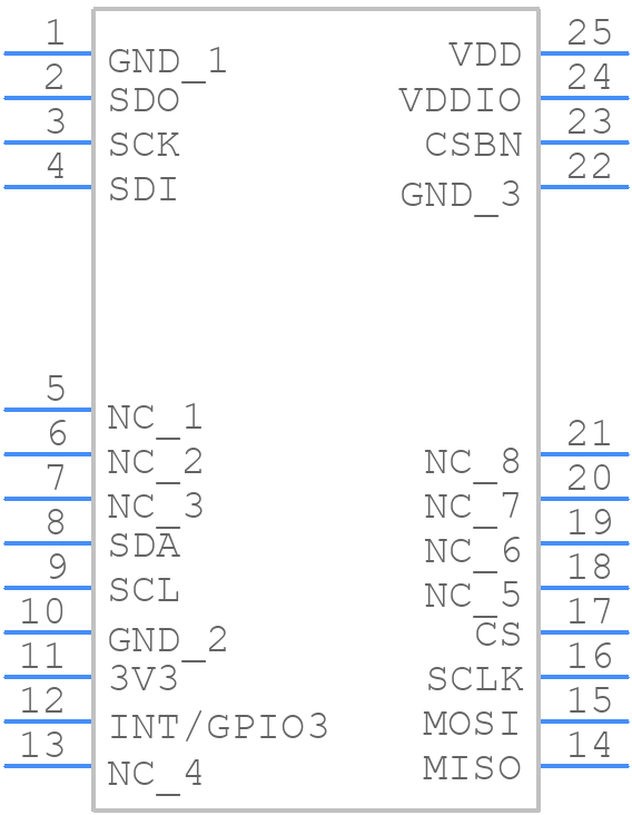 S2GOPRESSUREDPS310TOBO1 - Infineon - PCB symbol