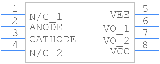 HCPL-3180-360E - Avago Technologies - PCB symbol