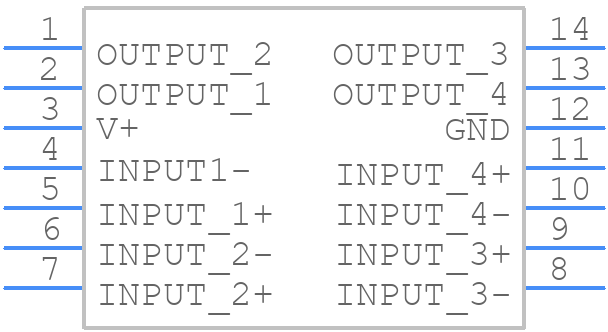 LM139J/883 - Texas Instruments - PCB symbol