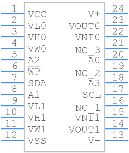 X9448WS24IT1 - Renesas Electronics - PCB symbol