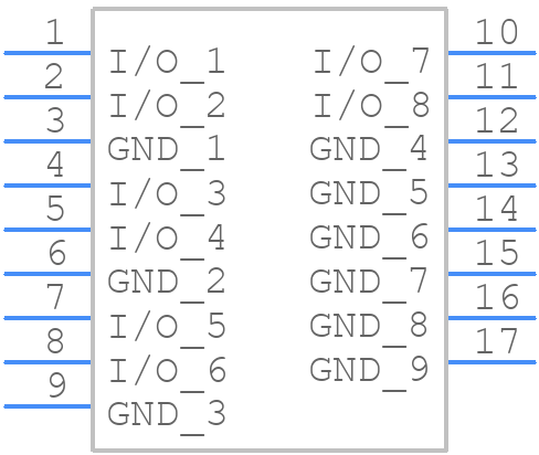 ESD8708MUTAG - onsemi - PCB symbol