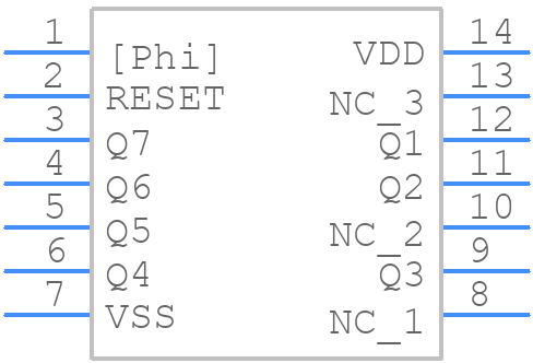 CD4024BME4 - Texas Instruments - PCB symbol