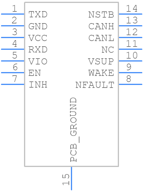 TCAN1043GDMTTQ1 - Texas Instruments - PCB symbol