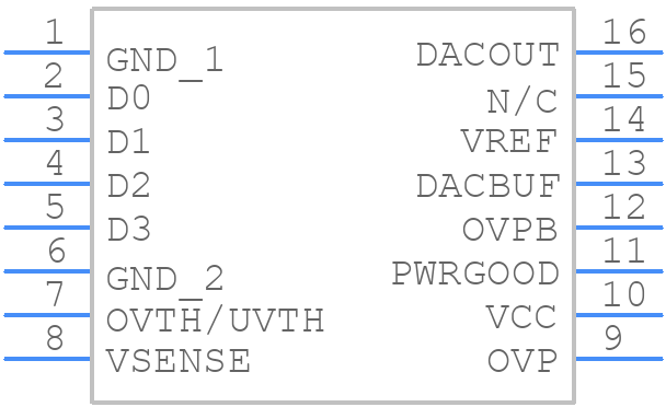 UC3910DTR - Texas Instruments - PCB symbol