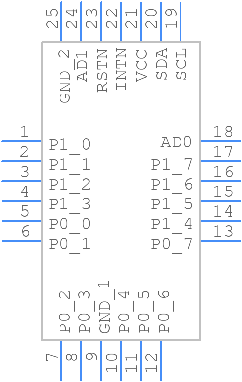 AW9523BTQR - AWINIC - PCB symbol