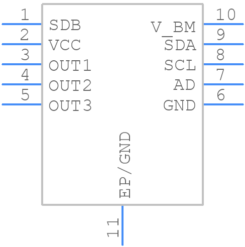 IS31FL3193-DLS2-TR - Lumissil Microsystems - PCB symbol